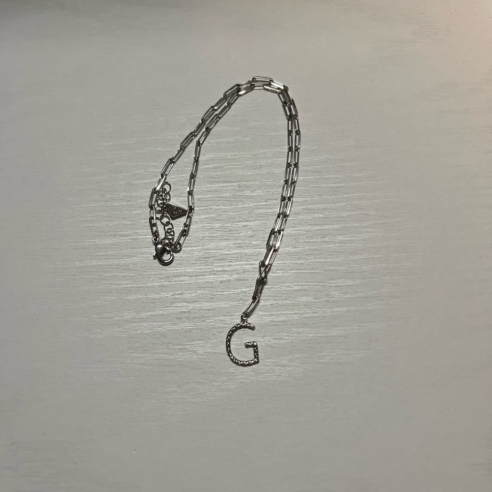 Silver Letter G Necklace